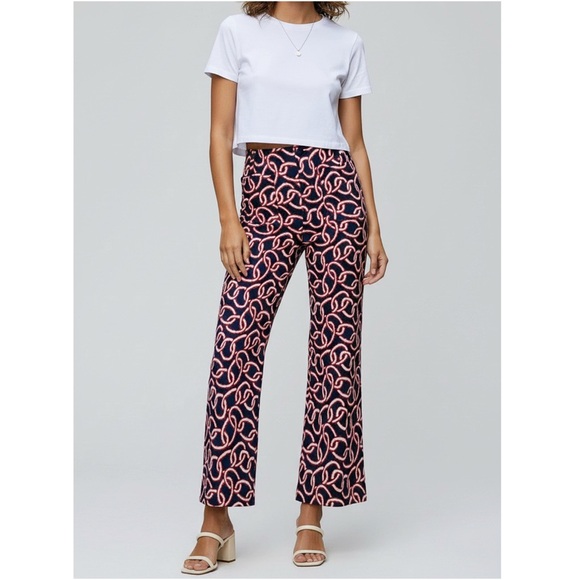 Anthropologie Pants - MAEVE x ANTHROPOOGIE Colette Cropped Wide-Leg Ponte Pants, Blue/Midnight, 24”